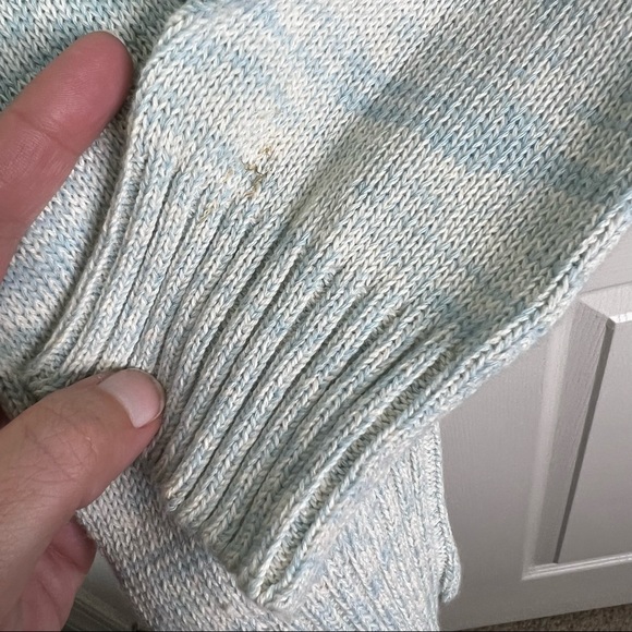 Martine and Juan Marled Knit Long Sleeve Henley Sweater Size 2 (M) - Picture 12 of 12